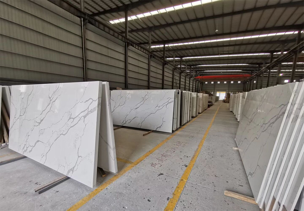 Gray Vein Calacatta Gold Marble 72"x 36" Artificial Quartz Stone