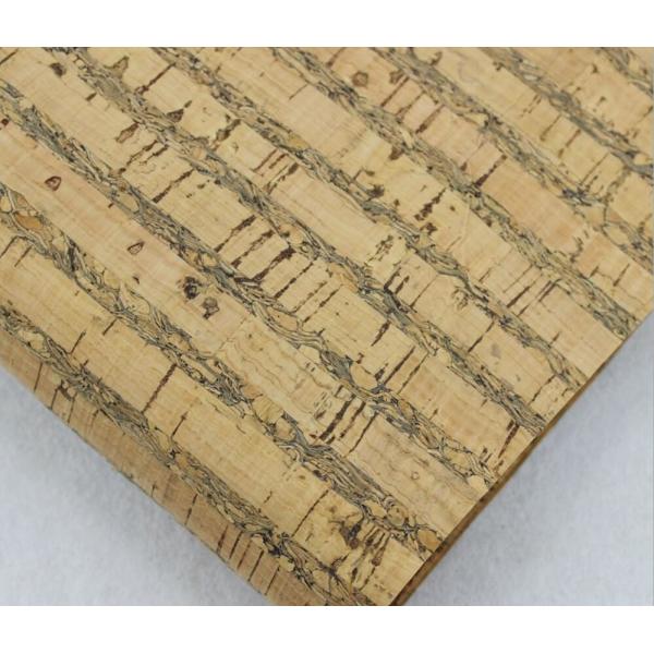 Factory Price 1.4m Width Square Texture Cork Fabric in Nature Color for Wallet Making