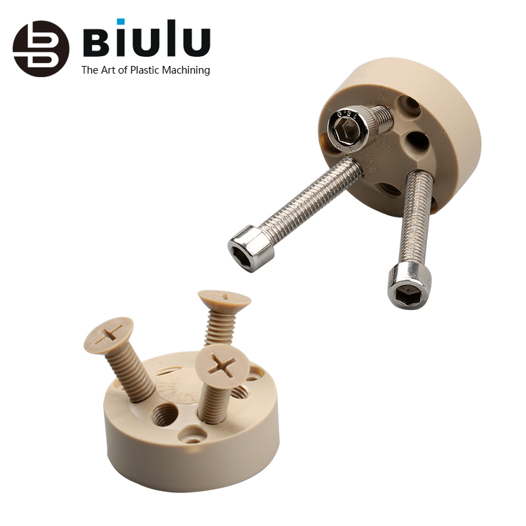 Reliable Machined Plastic Parts 5 Axis CNC Peek Parts Micro Machining