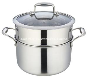 China 18,20,22,24cm Home cooking stainless steel large cooking stock pot induction cooker stew pot wholesale