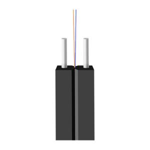 China Indoor FTTH Flat Drop Fiber Optic Cable Single Mode 1 2 4 Core G657A1 wholesale