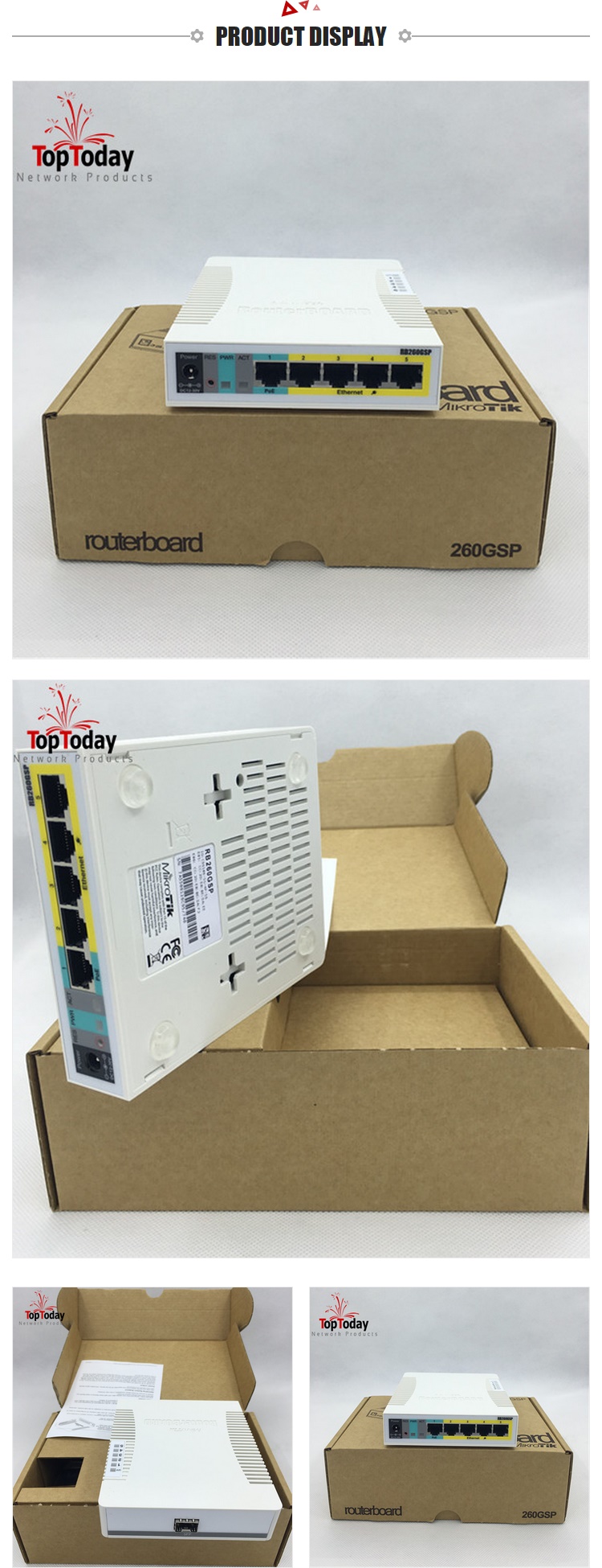 Mikrotik RB260GSP Router 5-PORT GIGABIT PoE Small Office Router