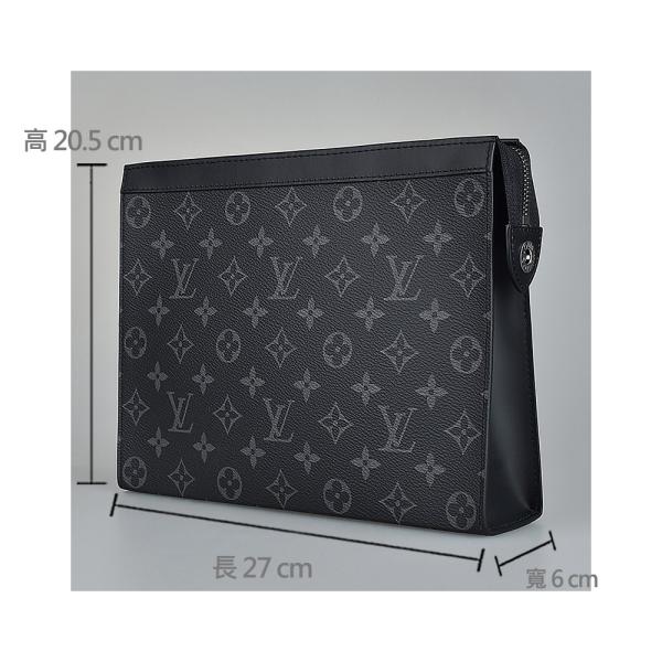 Monogram Eclipse Branded Mens Bag Pochette Louis Vuitton Voyage Pouch Canvas