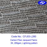 Lightning 150cm 3k 280gsm Jacquard Carbon Fiber Fabric