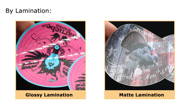 OEM Anti Ultraviolet Transparent PVC Vinyl Sticker With Rose Gold Foil Stamping