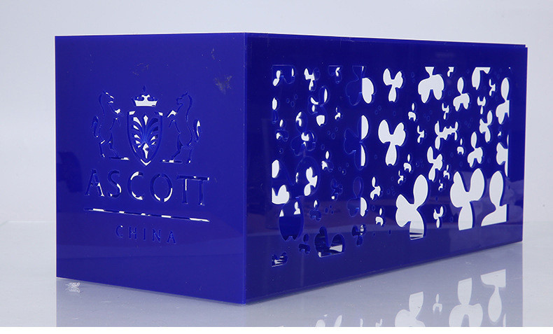 Custom Design Acrylic Organizer Box Plexiglass Packaging Box with Laser Cutting