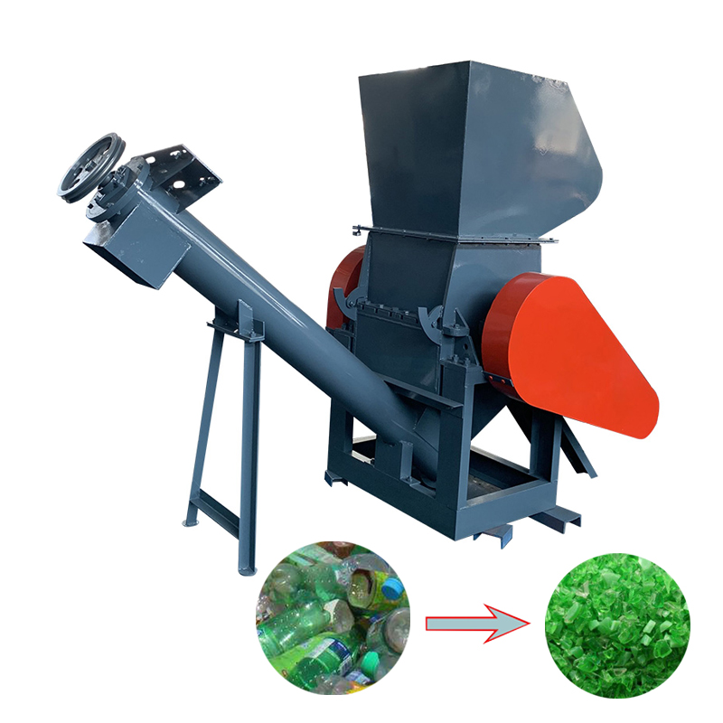 65Mn2Si Blades Material PET Bottle Crushing Machine With 2500kg/H Production Capacity