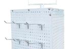 42mm Width 165mm Height Jewelry Pegboard Display ， Three Sides Rotating Brochure