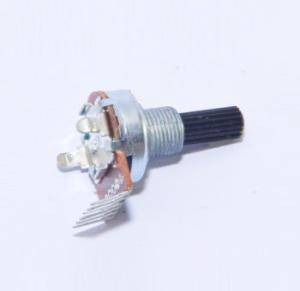 China rotary potentiometer, carbon potentiometer, 17mm potentiometer with insulated shaft, wholesale