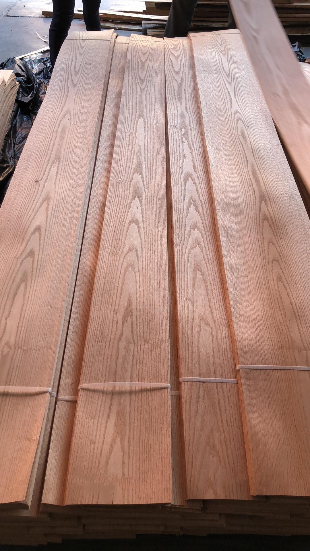 0.45mm 0.5mm 1mm Red Oak Veneer Sheets Wooden Veneer Sheet Sliced Cut