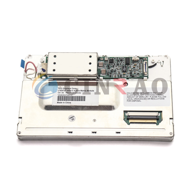 GPS TPO LCD Screen Panel / LTE072T-4404-3 TFT Display Module Long Life