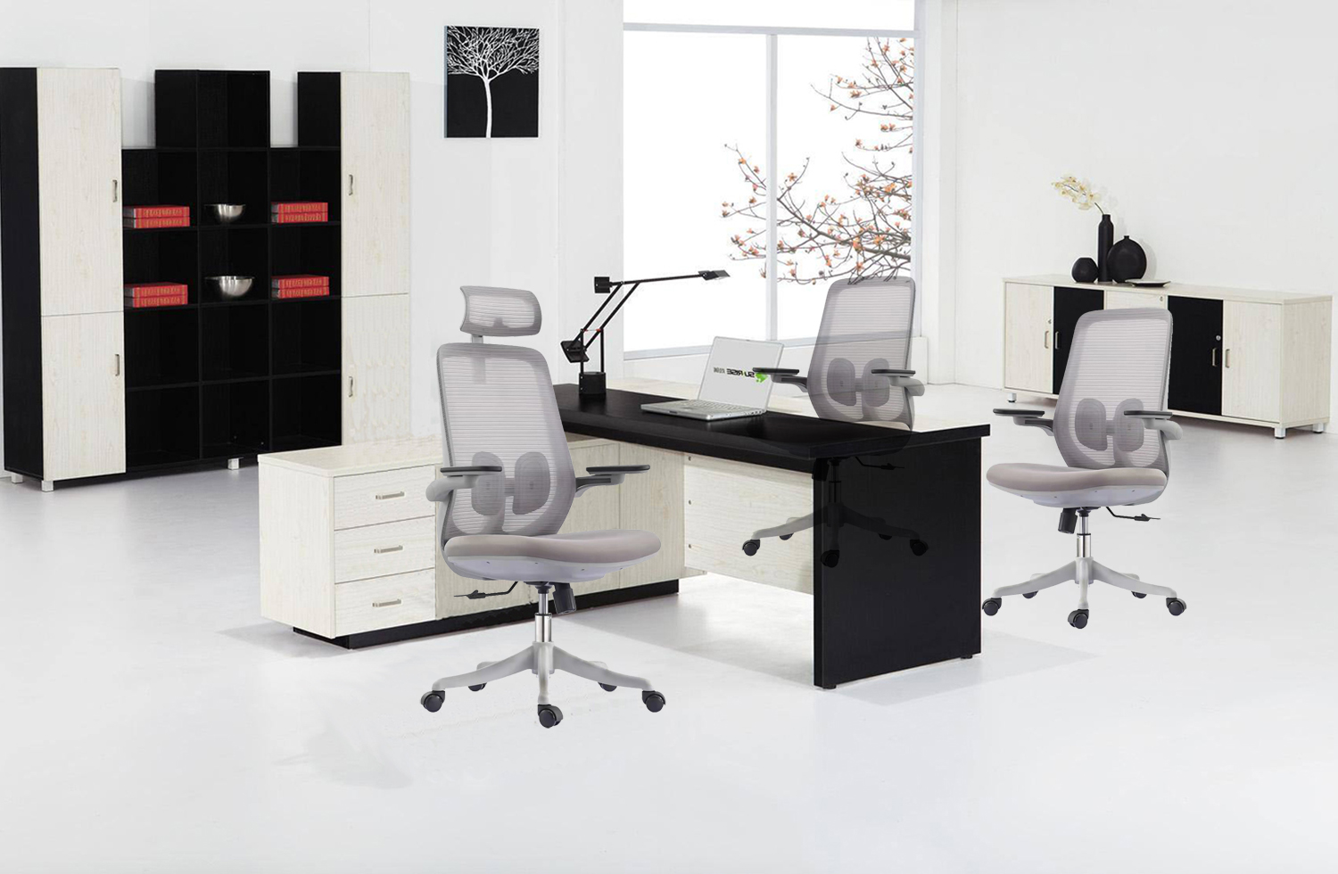 Backrest Adjustable 2D Ergonomic Luxury Office Chair for Boss Cadeira de escritorio