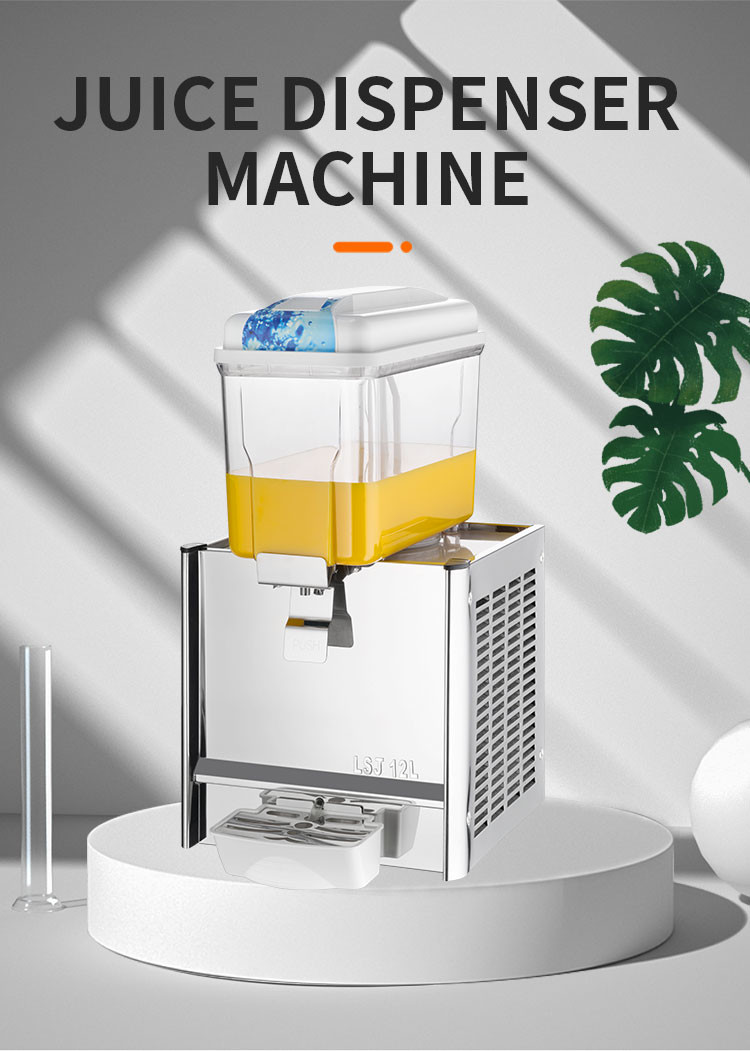 36L Fruit Juice Dispenser MachineL 3 Tanks Stainless Steel Big Volume Jet Spray Juice Machine