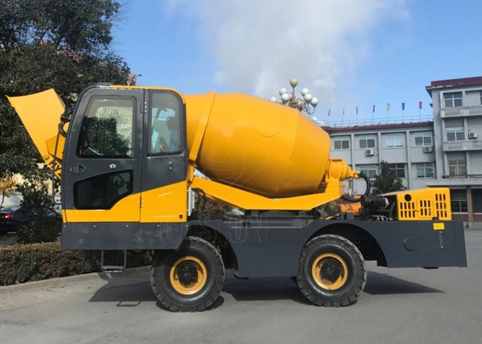 self loading mobile concrete mixer