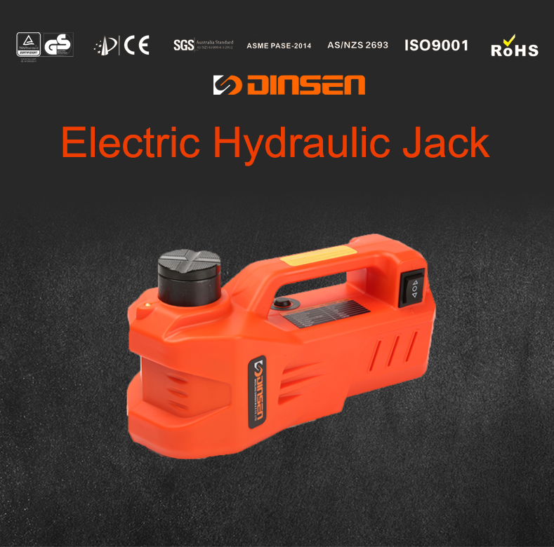 DINSEN professional 12V electric hydraulic jack   in car jacks .