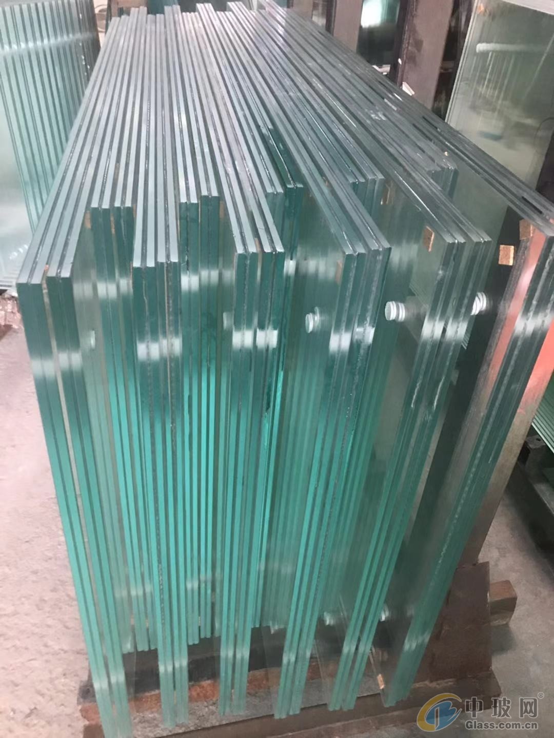 Extra Clear Tempered Over Laminated Glass 6.38mm With Colorless Colored PVB Film