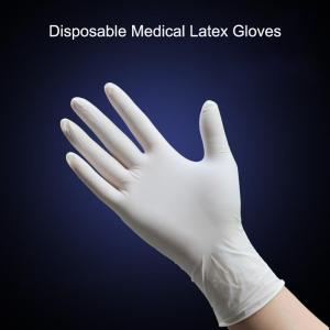 China ISO9001 Xxl Latex Disposable Gloves Anti Slip EN455 Powder Free Medical Gloves wholesale