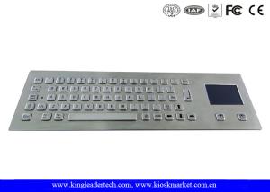 China Rugged Metal Industrial Panel Mount Keyboard With Touchpad IP65 Waterproof wholesale