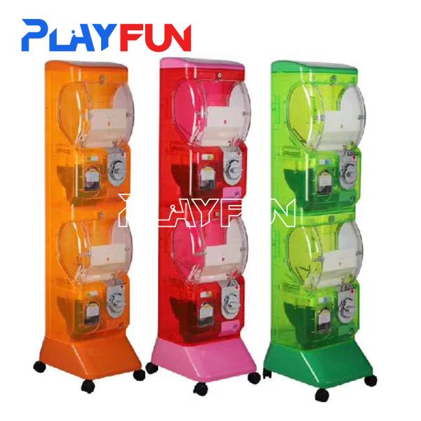 New Europe's Most Popular Children's Toy/ball/capsule Vending Machine Mini Double Layer Transparent Capsule Machine Coin-operat