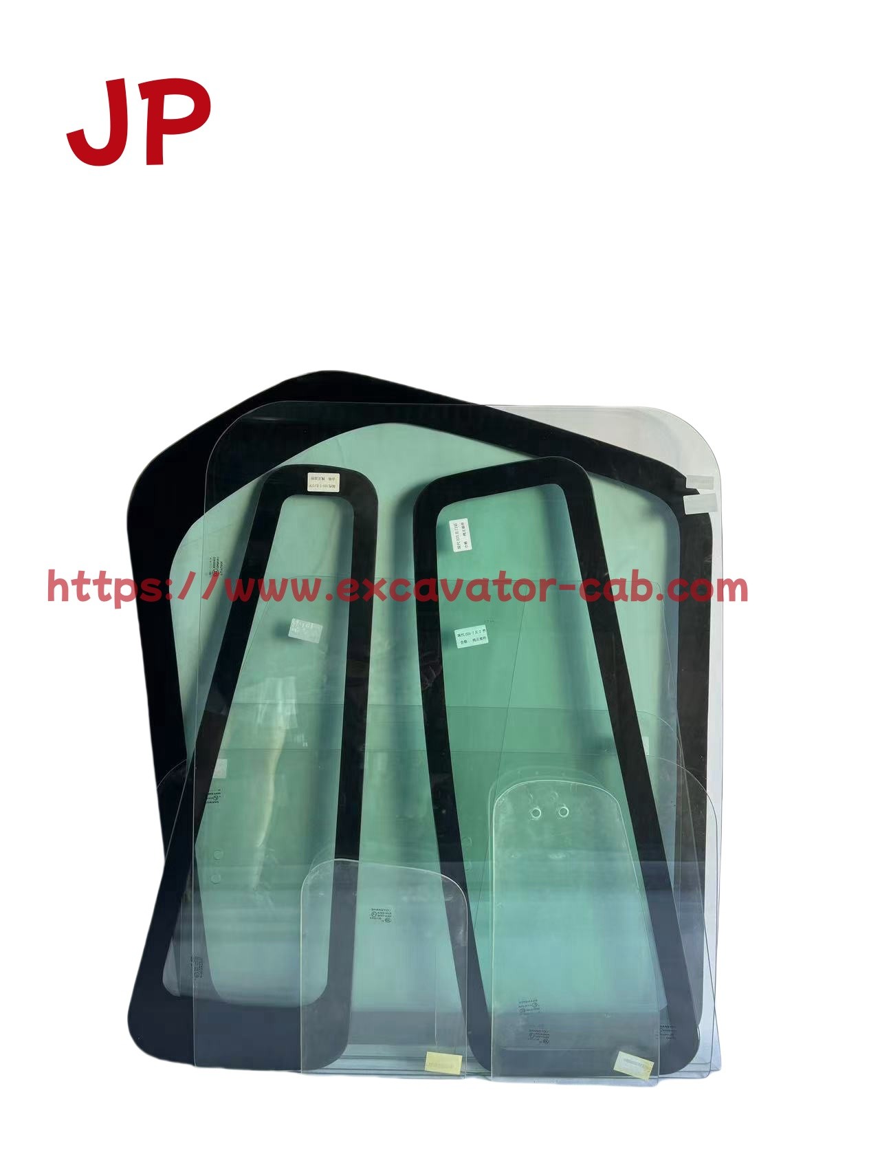 For HYUNDAI R225-7 Excavator Cab Full Glass