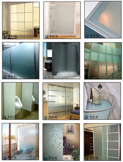 Frosted Glass Door material for building