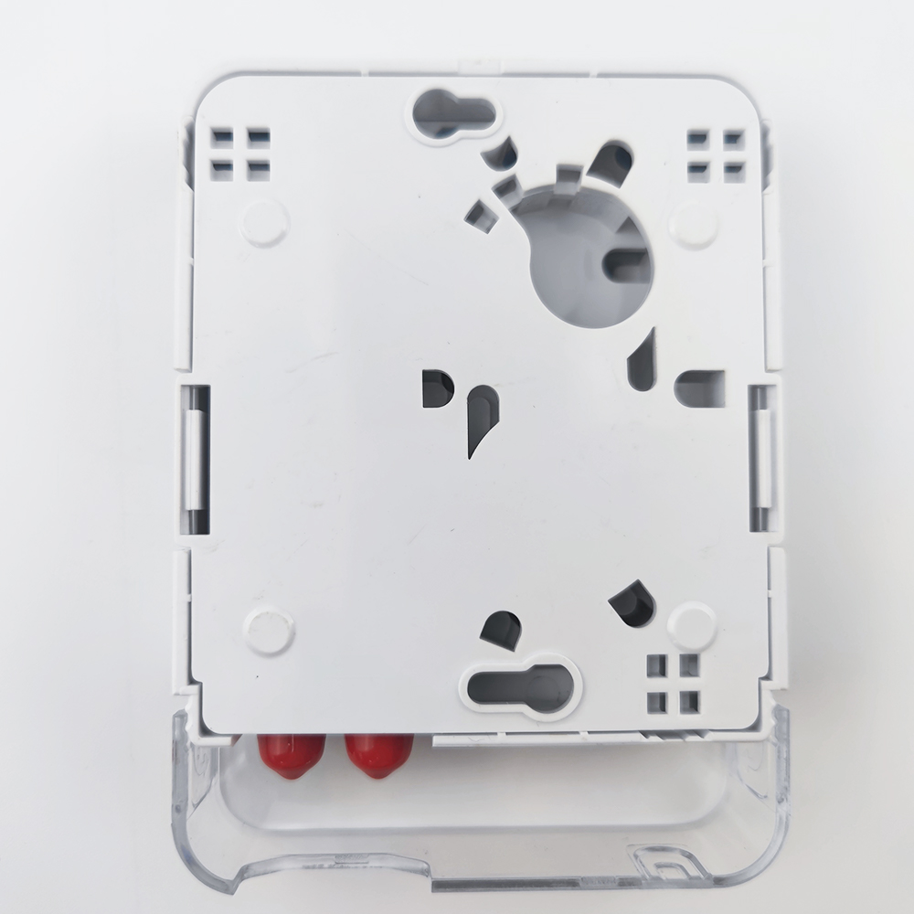 2 Cores ST UPC Plastic Fiber Optic Face Plate Socket Panel for FTTH White Integration