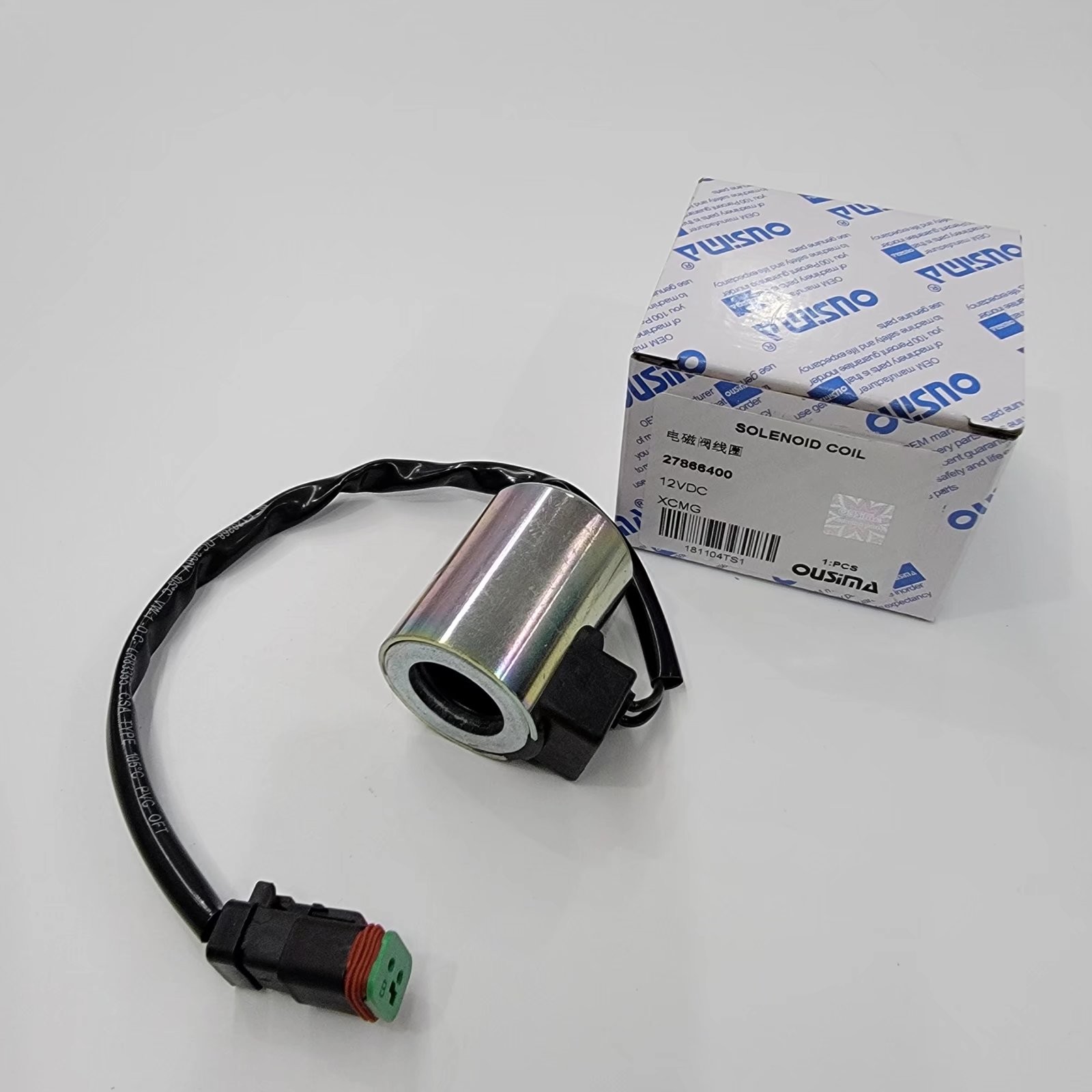 27866400 Solenoid Valve Coil 12v , XCMG Hydraulic Valve Coil