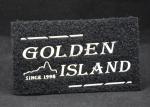 2D 0.5mm Silver Embossed Patches Female Velcro Hard PVC