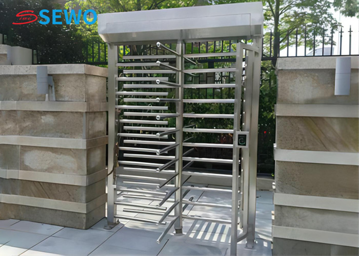 Biometric Full Height Security Turnstile For Parks Stadium Pedestrian Access Control