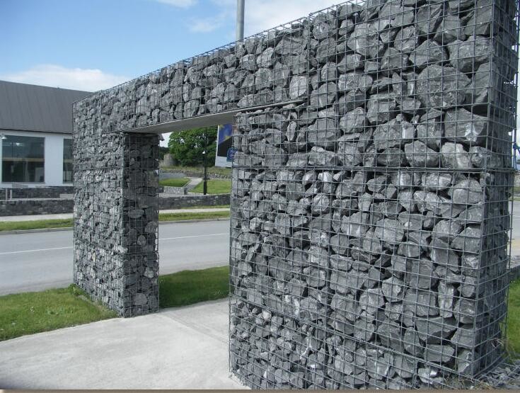 Construction Galvanized Gabion Baskets Retaining Wall 4.0mm-5.0mm Wire Gauge