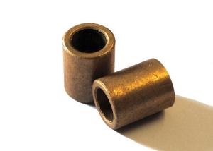 China Sintered Bronze Sleeve Bearing , Cylindrical Bronze Bearing Flange Bushing wholesale