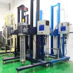 Pneumatic Movable Lifting High Shear Homogenizer Mixer Machine 0-3000rpm