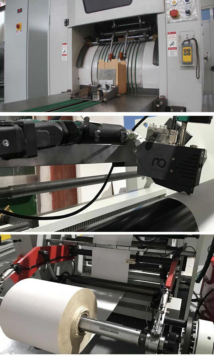 Fully Automatic Square Bottom Bread Paper Bag Machine 380-1050mm Roll Width