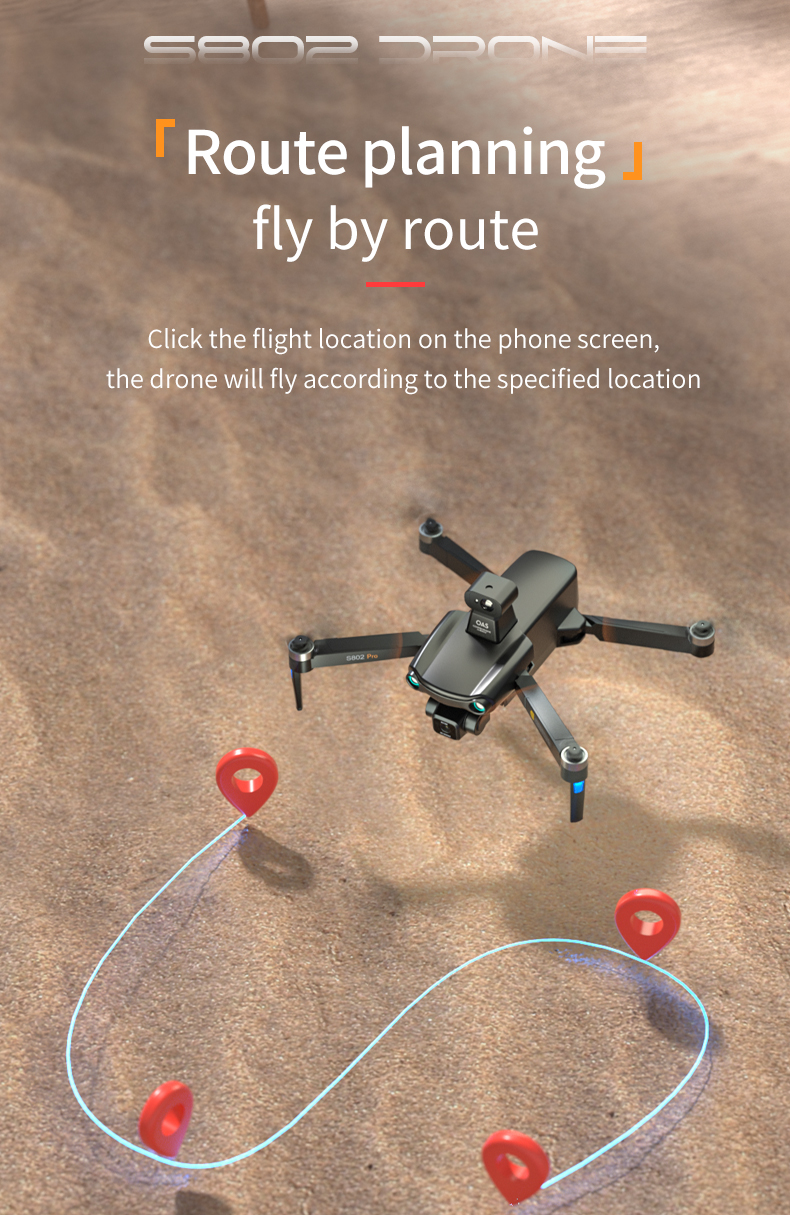 S808 Drone 360 Obstacle Avoidance Brushless Three-axis Eis Anti-shaking Ptz 8k Ultra-clear Aerial Photography Gps Rc Aircraft