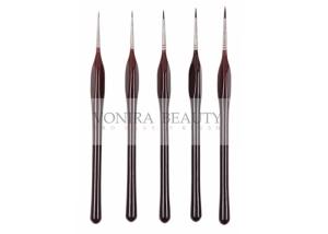 China Siberian Kolinsky Hair 5PCS Body Paint Brushes set Acrylic Handle wholesale