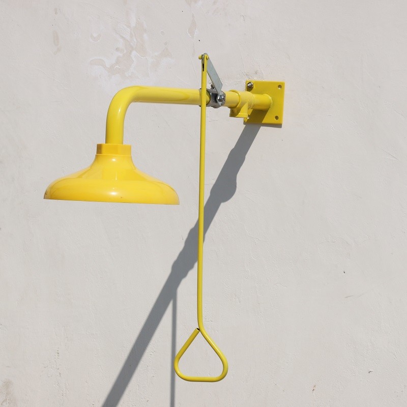 Wall-mounted type stainless steel shower, emergency drench shower head with ABS coating ,anti crossion