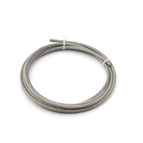 316 Marine Grade Stainless Steel Wire Rope 19 or 37 wires For Saltwater
