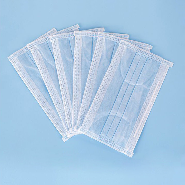Non Woven 3 Layer Face Mask , Medical Faces Mask With Earloops