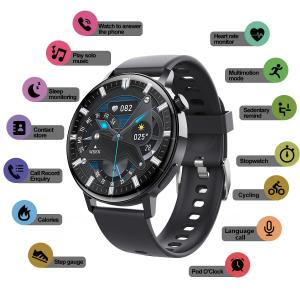 China 1.32Inch Round Screen Bluetooth Sports Smart Watch Digital Glucose Meter Heart Rate wholesale