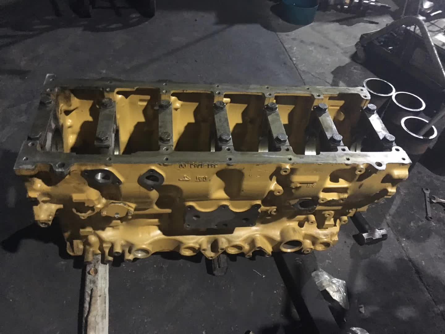 980G II Caterpillar Replacement Parts Diesel Engine Cylinder Block 1378466