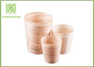 China Disposable Wooden Pasta Serving Bowl , 12'' Big Wooden Sushi Bowl For Hotel wholesale