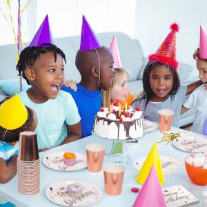 China FDA Baby Shower Biodegradable Themed Gender 13th 18th 21st Birthday Compostable Party Supplies wholesale