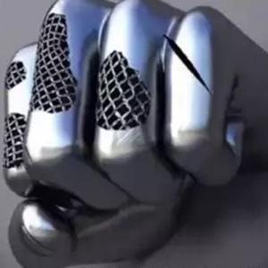 China Stainless Steel Hand Fist Abstract Metal Sculptures For Wall Decoration wholesale