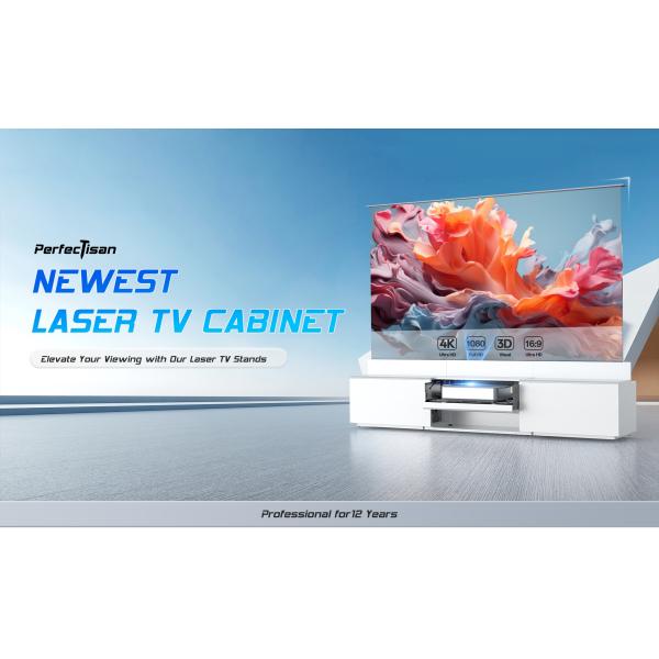 100-150 Inch Motorized Laser TV Cabinet Intelligent UST Cabinet for Projector Screen