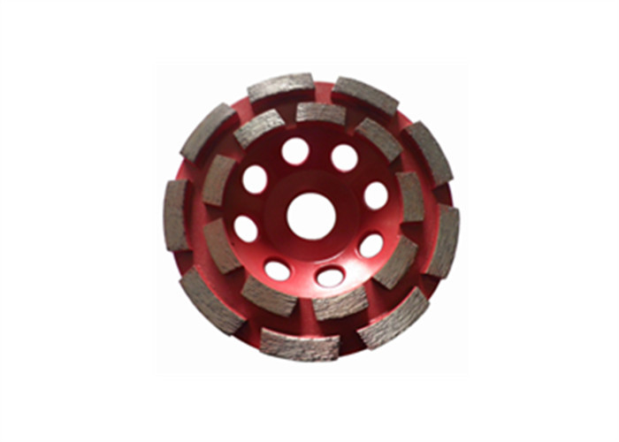 Red 4 Inch Diamond Cup Wheel Concrete Grinding Wheel For Grinder