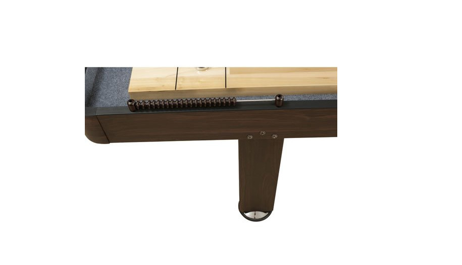 Deluxe 108 Inches Shuffle Game Table Solid Wood Material With Cabinet