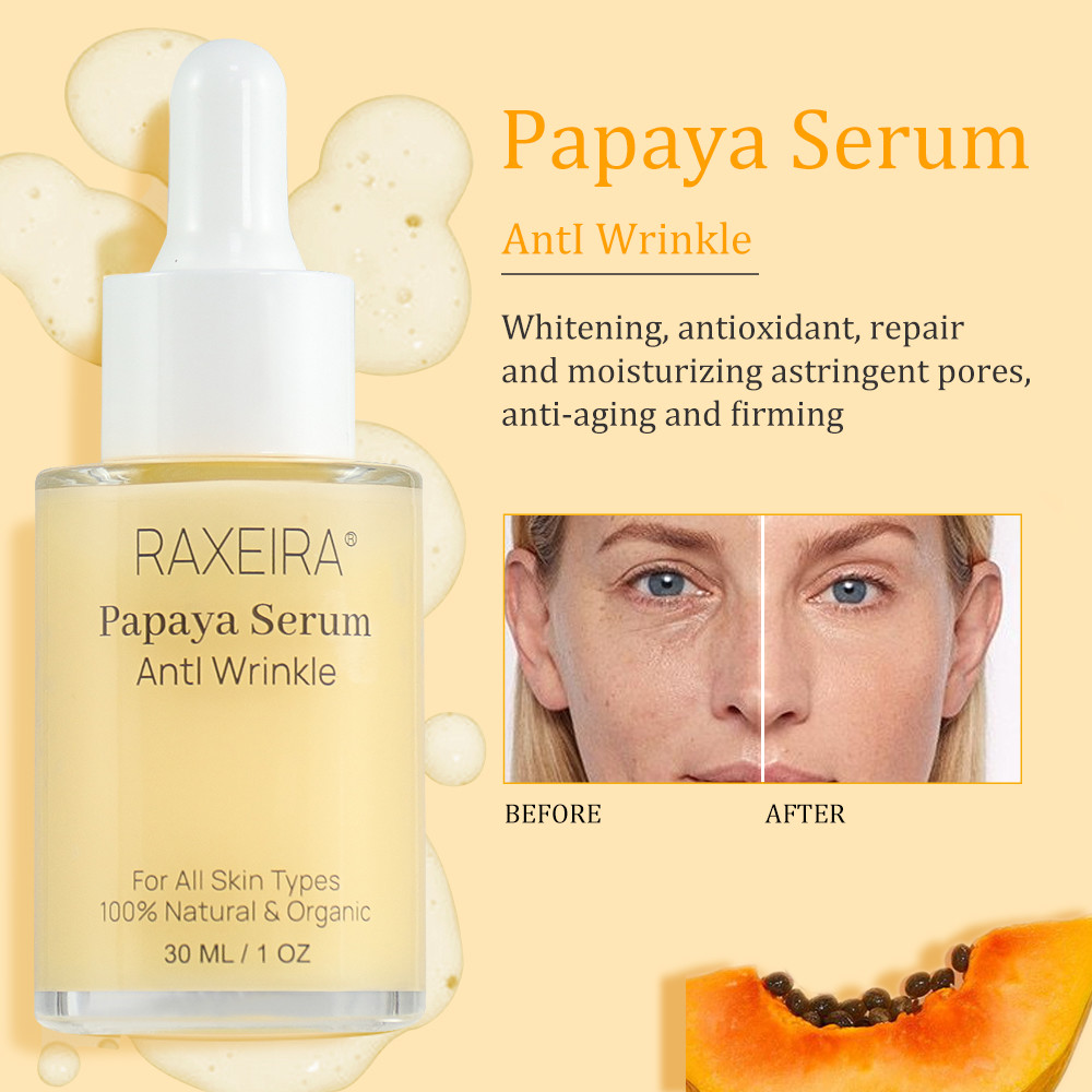 Papaya Organic Face Serum With Anti Wrinkle Acid Moisturizes