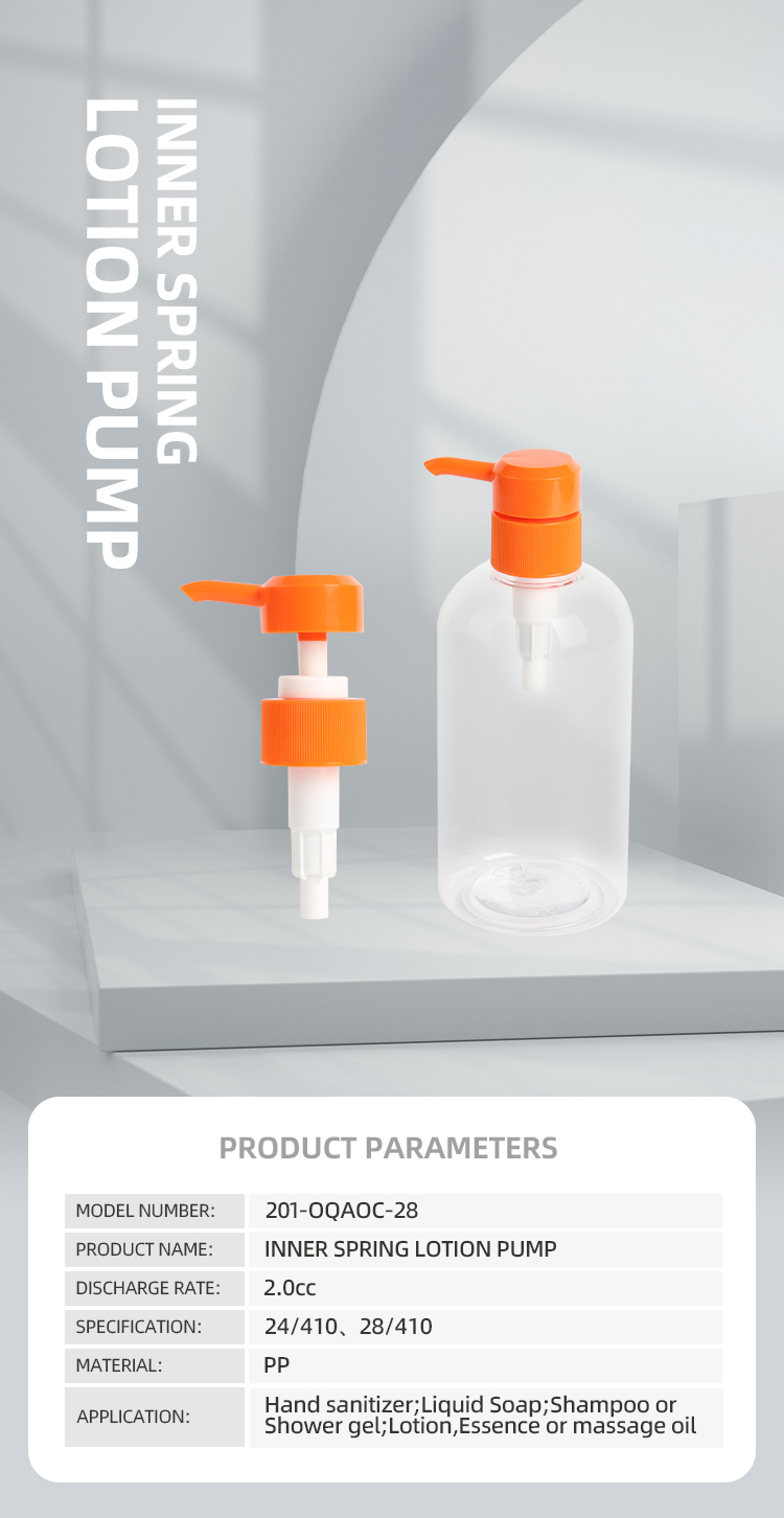 Big Discharge Rate Hand Body Lotion Pump 24 28/410 Dispensing Pump Customized