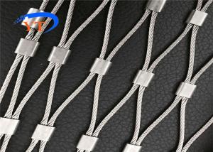 China Handwoven Diamond Stainless Steel Ferrule Rope Mesh Soft Zoological Enclosures wholesale
