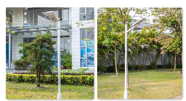 Motion Sensor Solar Parking Lot Lights With Pole 100w 2700k-6500k Color Temperature